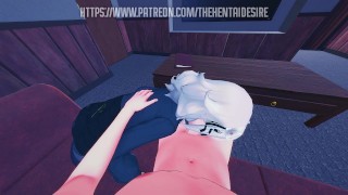 LILY PLAYS WITH YOUR DICK 😳 SPY ROOM HENTAI