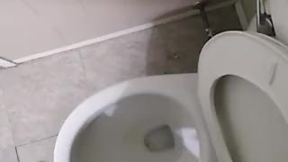 Hot yellow stream from my cock