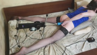 Sasha Earth with fucking machine