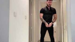 Macrophilia - caught hiding under giant balls