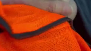 Playing with my big dick while on my break