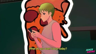 MY STR8 FRIEND EP 03 - My straight friend helped me order food on the app - Hentai Yaoi - JUICE ANIM
