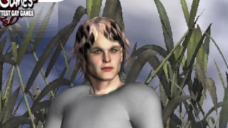 (Gay) Jerk off Cute Gay W/HentaiGayming