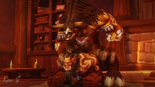tauren x orc Animation 3D