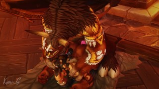 tauren x orc Animation 3D