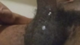 Michaeldreal rubs spit on his dick head