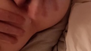 Playing with a dildo in my cumhole