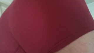 Femboy Bubble Butt Spandex Nylon Underwear Model