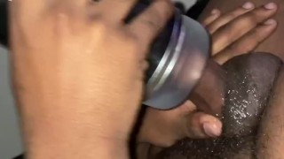 Male masturbator makes him cum hard