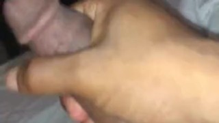 Playing with my big black dick