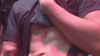 its just me masturbating my big uncircumsized penis in random public spaces