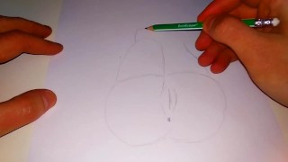 Big ass Anime girl in fishnet stockings pissing lying down