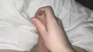 Smooth boi with morning wood cums