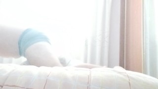 Pillow humping and intense moaning