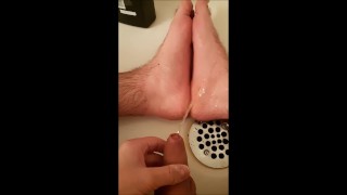 washing my feet with piss