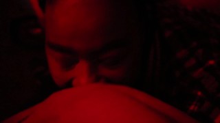 Sucking big black dick