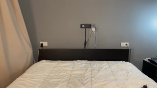 POV bondage handjob from latex master