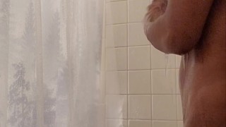 Jacking Off in the Shower