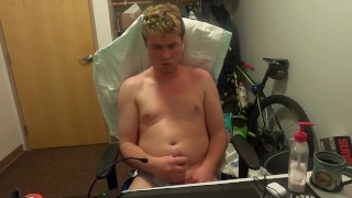 Cumming and than licking it