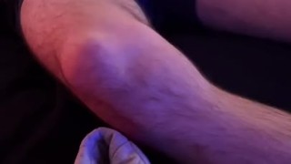 Straight Guy Jacks Off Showing Hairy Armpits