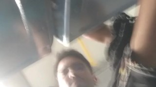 masturbating in the bus, public latin exhib