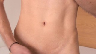 Jordan Wilder cums all over his bed