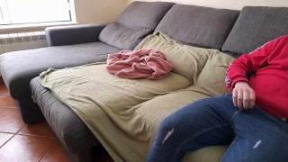 Open mind stepmother catches stepson and does mutual masturbation