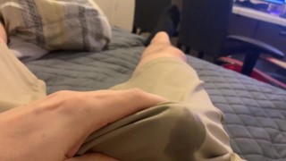 Intense Orgasm Cumming In My PANTS - Ruined Pants Huge Mess