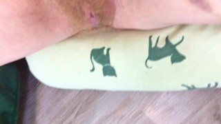 Blonde pussy hair bush close up