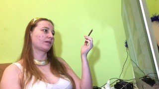 I have a quick smoke because I have acne