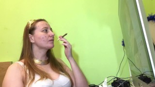 I have a quick smoke because I have acne