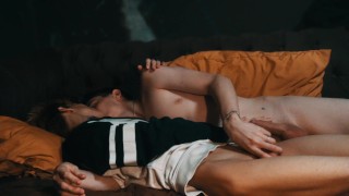 Roommates decided to diversify their evening with hot anal sex