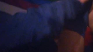 Male masterbating with butt plug in ass