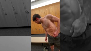 Post-workout undressing for steam room