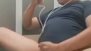 Horny big man