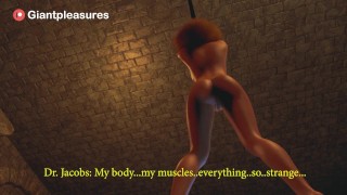 Dungeon BDSM Breast, Ass, and Muscle Expansion