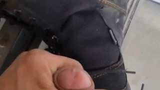 Horny, fuck my work boots