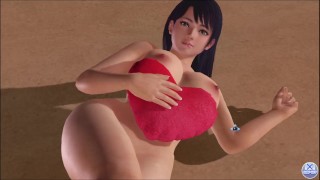 Dead or Alive Xtreme Venus Vacation Lobelia Valentine's Day Heart Cushion Pose Nude Mod Fanservice A