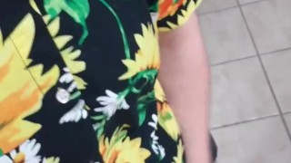 I jerk off and cum in a public bathroom