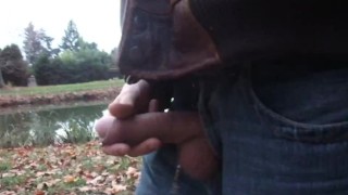 handjob by the canal