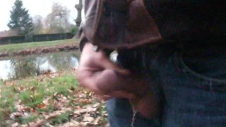 handjob by the canal