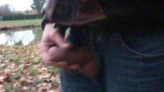 handjob by the canal