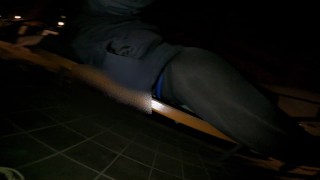 Eccentric twink caught 3 times fucking a bench, ¡powerful orgasm!...