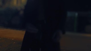 jerking off and cumming in the street, almost caught