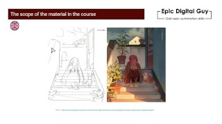 The scope of the material in the course