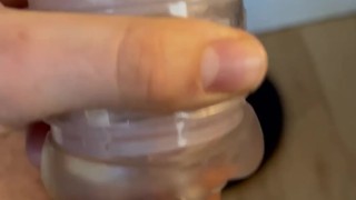 LOTS OF PRECUM, A SCREAMING ORGASM, AND A PRECUM-LEAKING PISS