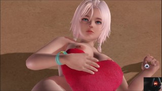 Dead or Alive Xtreme Venus Vacation Luna Valentine's Day Heart Cushion Pose Nude Mod Fanservice Appr