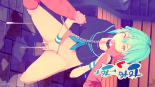 Sword art online Sinon Masturbation