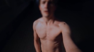 jerking off in public, walking in the street