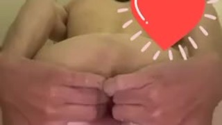 Femboy gapes hole for daddy